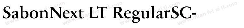 SabonNext LT RegularSC字体转换